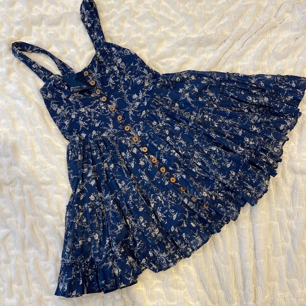 Free people floral mini dress